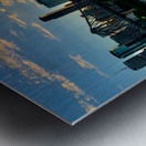 Brisbane Bridge at Sunset 2 Metal print