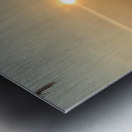 Lonely Boat at the Sunset Impression metal