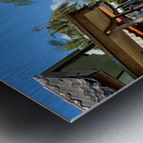 L Shaped Palm Trees Beach 2 Metal print