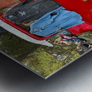 Red Truck Market Metal print