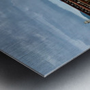 Mrs Statue Sitting at the End Metal print