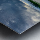 Sun Peaking Through a Dark Sky 1 Metal print