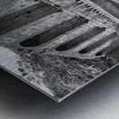 BW Safe in the Temple Metal print