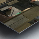 Little Girl at the Train Station Metal print