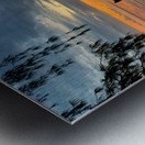 Calming Sunset Reflections Impression metal