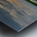 Gazebo on the Lake at Sunset Metal print