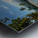 Long House on the Water at Sunset Metal print