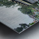 Blue House by the River 1 Metal print