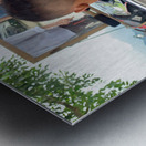 Haircut Outside Metal print