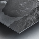 BW Lady Rowing the Boat in Vietnam Metal print