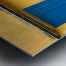 The Yellow House with Blue Windows and Door Metal print