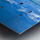 Clouds in the Pool Metal print