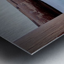 Beatiful White Dog Looking at the Sea Metal print