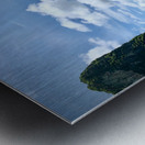 Boat Between Massive Rocks Metal print