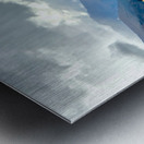 View From Mount Iron New Zealand After a Storm 2. Metal print