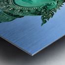 Green Thai Temple Statue Metal print