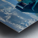 Rice Mill in the Field Metal print