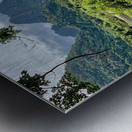 Wetland and Mountains Metal print