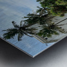 Railroad by the Ocean 2 Metal print