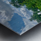 Riding by the Rice Fields Metal print