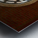 Brickwall with Temple Window Metal print