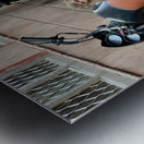 Monkey Bikers Metal print