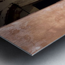 Lady Sweeping the Floor Metal print