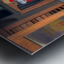 The Red Fridge and the Dog 1 Metal print