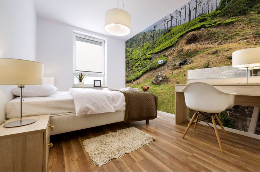 Toy Train Tea Plantations Impression murale