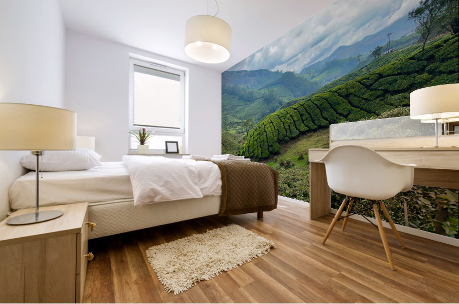 Tea Plantations 4 Mural print