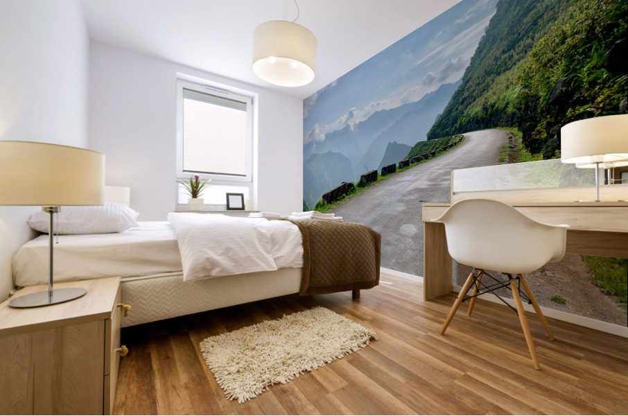 Follow the Mountain Road Impression murale