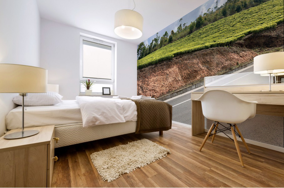 Tea by the Road Mural print