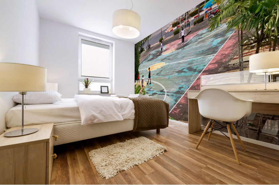 Basketball Court Mural print