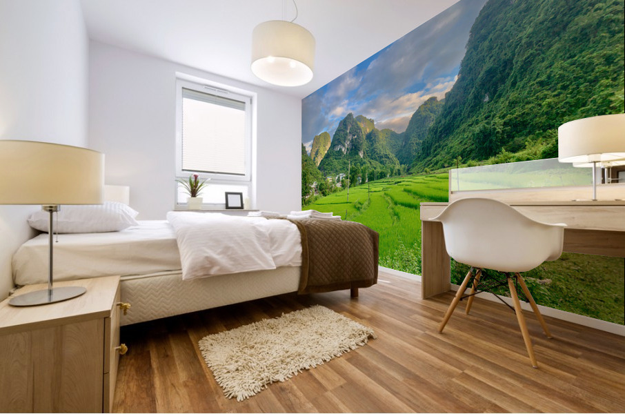 Green Mountains Mural print