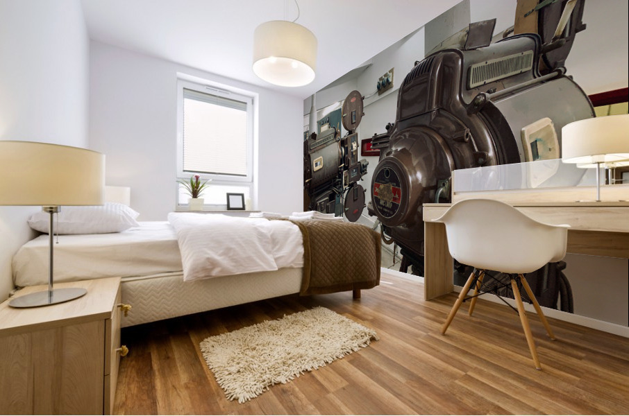 Old Projectors Mural print