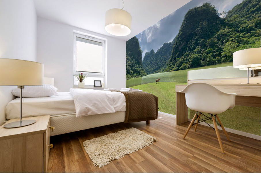 Lonely Horse Mural print