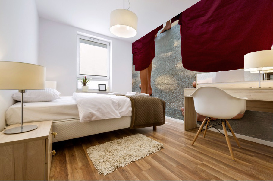 Monks Feet Mural print