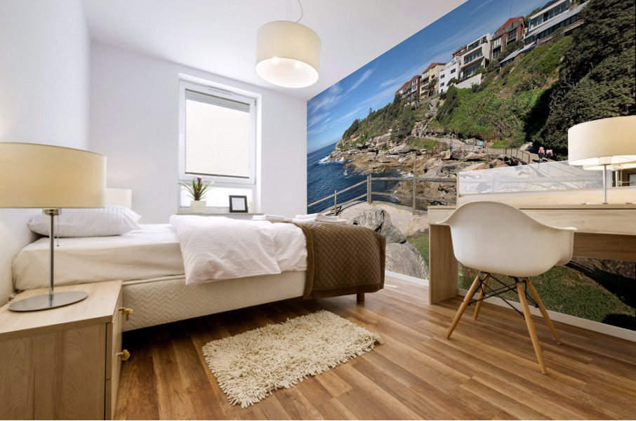 Walkway Along the Shore Mural print