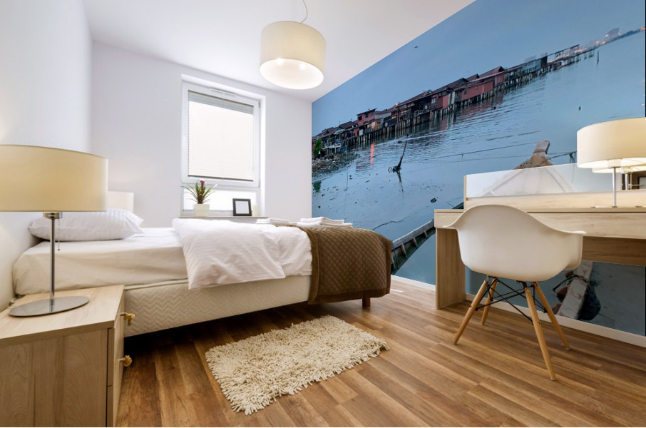 Boat Reflection Mural print