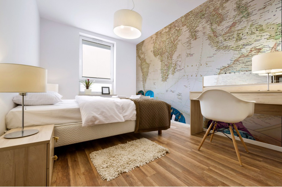 World Backpackers Mural print