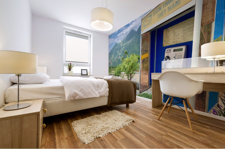 Phone Call from the Summit Mural print