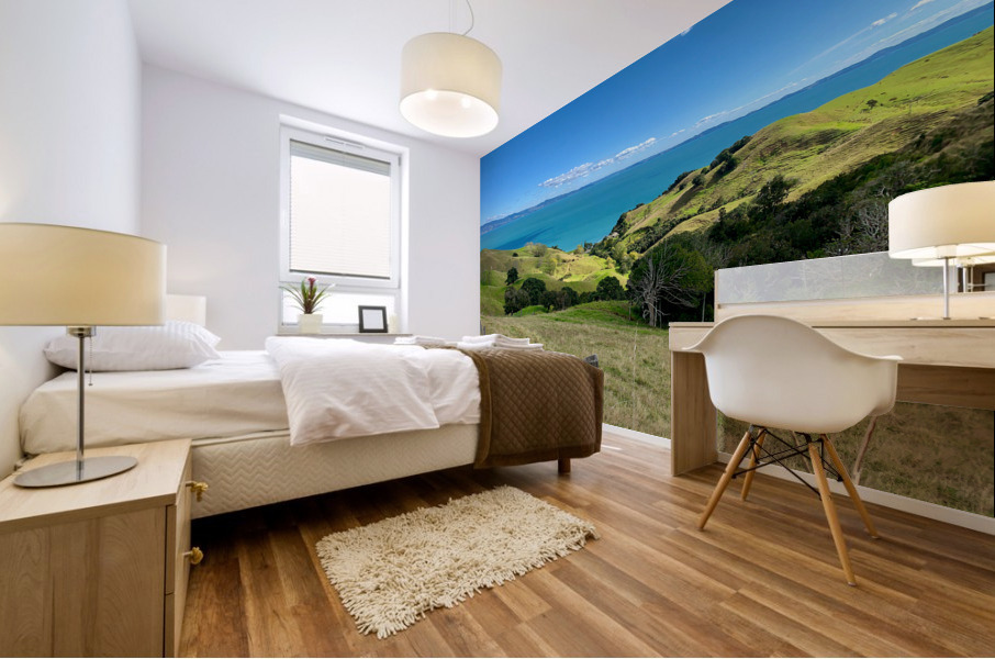 Blue Water on the Horizon Mural print