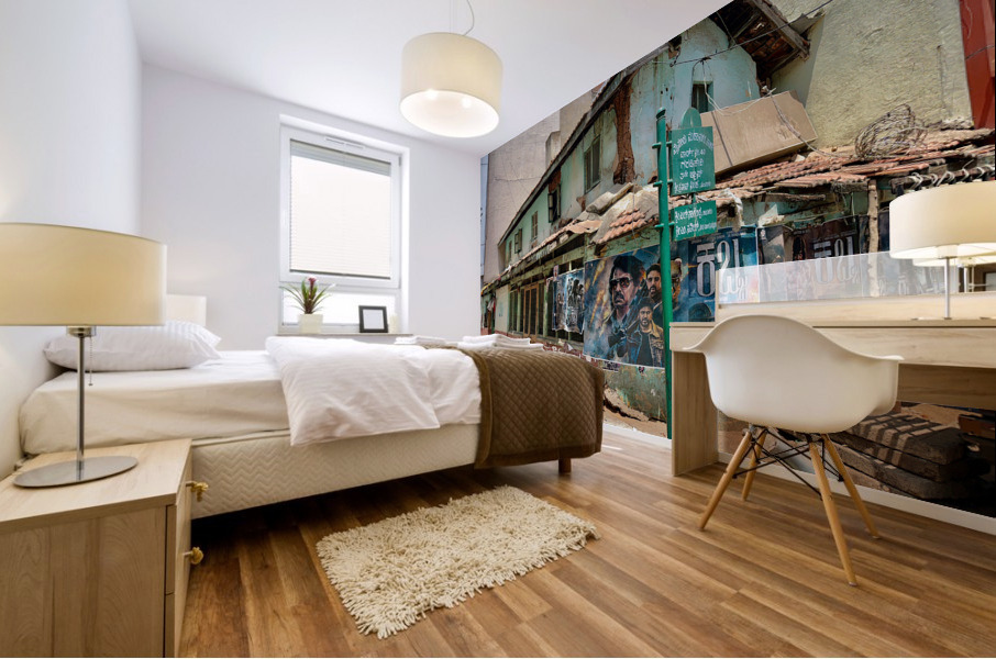 Indian Street Corner Mural print