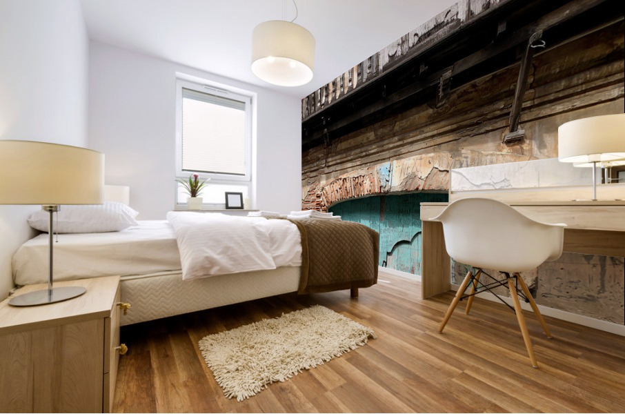 The Blue Doors Mural print