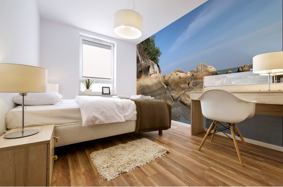 Rocks on the Beach Mural print