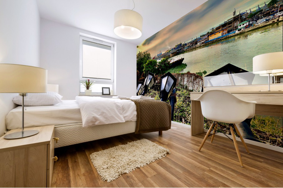 Falling Lamp posts  for the Sunset Mural print