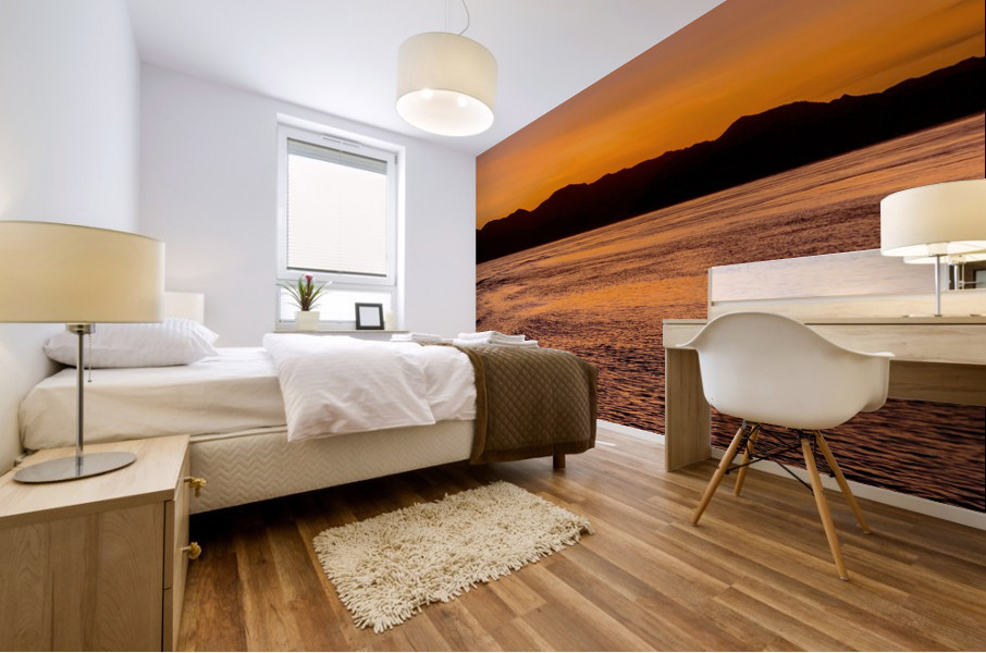 Purple Orange Sky Mural print