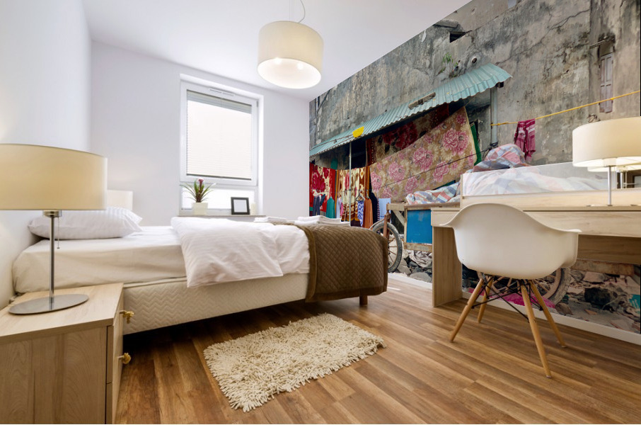 Waiting for the Laundry to Dry Impression murale