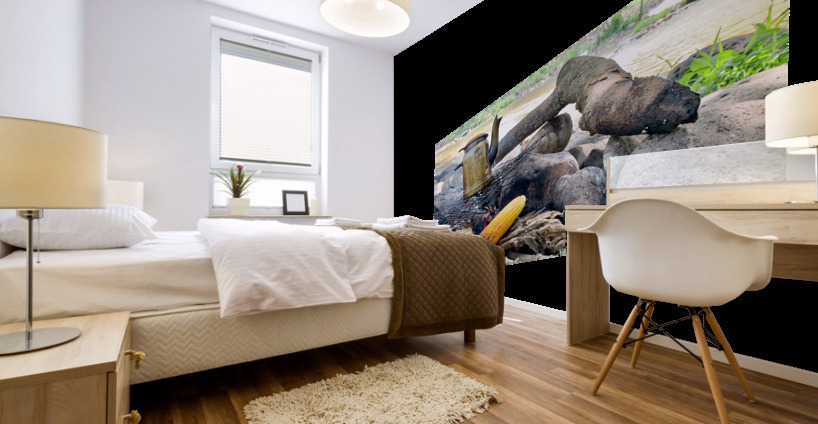 Corn and Tea on the Fire Mural print