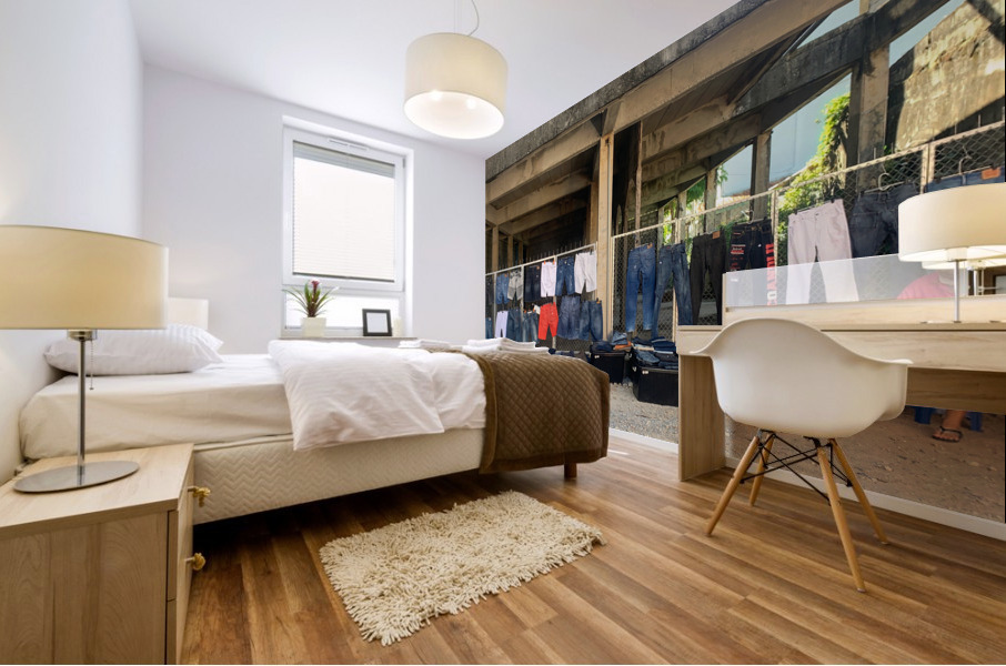 Jeans Street Shop Mural print